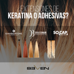 extensiones de keratina o adhesivas